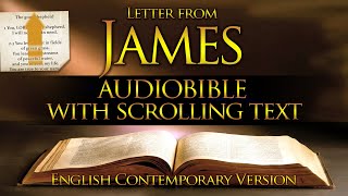 Holy Bible Audio JAMES Contemporary English With Text [upl. by Schalles299]