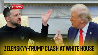 Trump and Zelenskyy clash in Washington [upl. by Arriat]