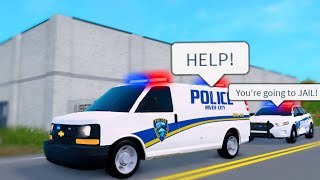 Transporting Dangerous Criminal To Jail He WAS NOT HAPPY Roblox [upl. by Anitak676]