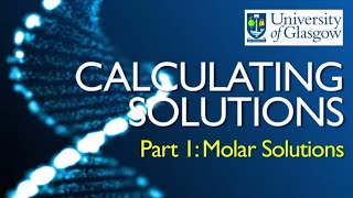 Preparing Solutions  Part 1 Calculating Molar Concentrations [upl. by Favien]