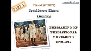 Class8  History  Chapter 9The Making of the National Movement 1870s1947Part1 [upl. by Polloch938]