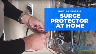 How To Install A Whole House Surge Protector  TL Davis Electric amp Design [upl. by Lanos]