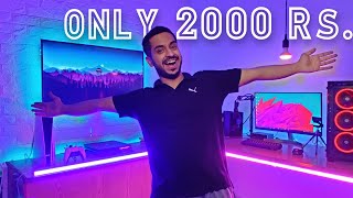 Only 2000 Rs Gaming Room LIGHT Setup [upl. by Wallach]