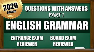 Entrance Exam Reviewer 2020  Common Questions with Answer in English Grammar  PART 1 [upl. by Atnoled]