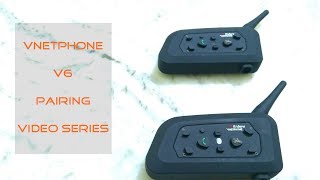 VNETPHONE V6  Pairing with another device  Pairing Video Series  Video 2 of 2  Tour 150 [upl. by Garlaand723]