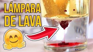 Cómo hacer una LÁMPARA DE LAVA Experimentos Caseros [upl. by Ataynik]