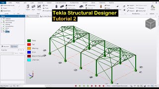 Tekla Structural Designer Tutorial 2 [upl. by Thea]