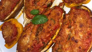 Melanzane ripiene con carne al forno [upl. by Oniotna]