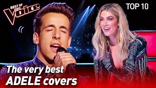 TOP 10  INCREDIBLE ADELE Covers in The Voice [upl. by Kozloski]