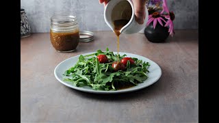 Homemade Balsamic Vinaigrette Salad Dressing [upl. by Kcirdor]