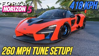 FORZA HORIZON 5  260 MPH McLaren Senna Tune Setup [upl. by Sup]