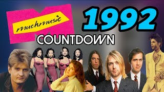 All the Songs from the 1992 MuchMusic Countdown [upl. by Chari]