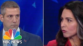 Tim Ryan Tulsi Gabbard Spar On Afghanistan  NBC News [upl. by Aihtnys]