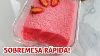 Gelatina com Creme de Leite e Leite Condensado no Liquidificador  Receita [upl. by Cohdwell134]