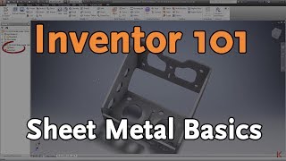 Inventor 101 Sheet Metal Basics  Autodesk Virtual Academy [upl. by Ysnil]