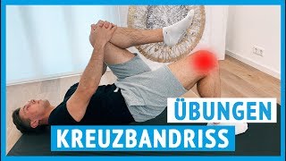 Kreuzbandriss  Übungen für zuhause Bänderriss Knie [upl. by Airitak]