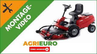 Montagevideo Rasentraktor mit Frontmäher Castelgarden XM 140 HD Hydrostatgetriebe Front Mower [upl. by Bensky]