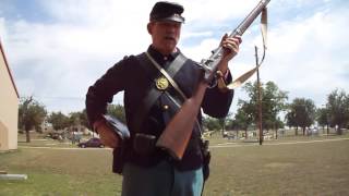 Loading and Firing a Civil War Springfield Rifle Musket [upl. by Luehrmann712]