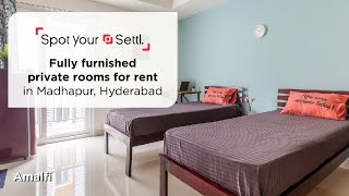 Private Rooms For Rent In Madhapur Hyderabad Spot Your Settl  Settl Amalfi [upl. by Binny]