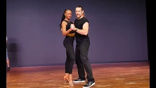 ISABELLE Y FELICIEN WORKSHOP 2 KIZOMBA EN KIZOMBACHATA 2019 [upl. by Esoryram]