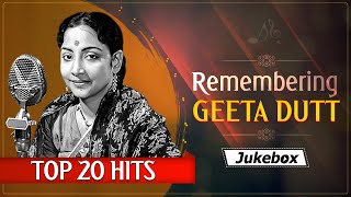 Top 20 Hits Of Geeta Dutt  Remembering Geeta Dutt  Video Jukebox  Classic Songs [upl. by Tacita]