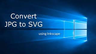 Convert JPG to SVG  Inkscape [upl. by Euphemiah]