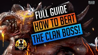 RAID Shadow Legends  HOW TO BEAT THE CLANBOSS FULL GUIDE [upl. by Arratal111]