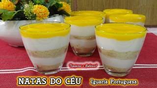 NATAS DO CÉU sobremesa portuguesa com apenas 5 ingredientes uma delicia [upl. by Eldreda]