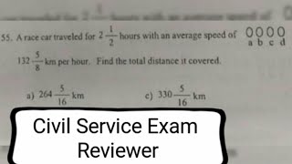 Civil Service Exam Reviewer Find the Distance [upl. by Colombi]