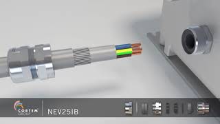 NEV cable glands for armoured cables with thick armour [upl. by Walling653]