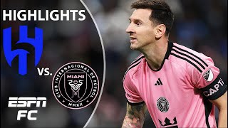 Lionel Messi SCORES in Inter Miamis club friendly vs AlHilal ⚽  Highlights  ESPN FC [upl. by Weinstock]