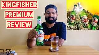 Kingfisher Premium Beer Review l Thirsty Thursday KFBEER [upl. by Anihpesoj]