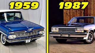 Chevrolet El Camino History  Evolution 1959  1987 4K [upl. by Marge]