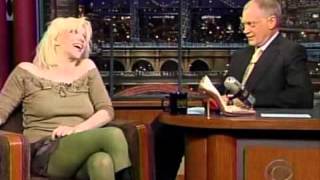 Late Show With David Letterman  Courtney Love Part 1 31704 New York NY [upl. by Nezah]