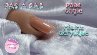 Pose ongle résine acrylique [upl. by Ahsaele]