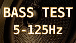 Test Basu Subwoofera i Kolumn  Częstotliwość  5 do 125 Hz  Bass Test  Frequency Sweep Audio [upl. by Ranitta539]