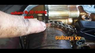 subaru xvfb20 engine timing mark [upl. by Girardi]