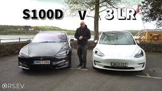 Which would you rather Tesla Model 3 Long Range v S 100d [upl. by Ayel]