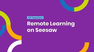 Remote Learning on Seesaw [upl. by Cerelia827]