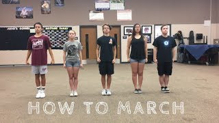 HOW TO MARCH FOR MARCHING BAND [upl. by Idnis]