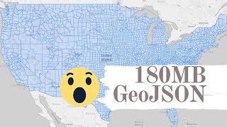 Large geojson in leaflet  GeoDev [upl. by Neerak]