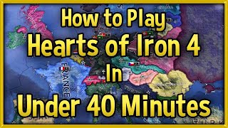 Hearts of Iron 4 Tutorial 🔴 How to Play HoI4 in Under 40 Minutes Guide No DLC [upl. by Om133]