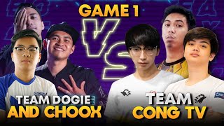 TEAM DOGIE amp CHOOX VS TEAM CONG TV GAME 1 RMC SEASON 3 SHOWMATCH [upl. by Noiramaj]