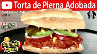 TORTA DE PIERNA ADOBADA  VickyRecetaFacil [upl. by Noret]