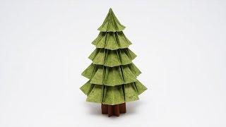 ORIGAMI CHRISTMAS TREE v2 Jo Nakashima [upl. by Eitsyrc334]