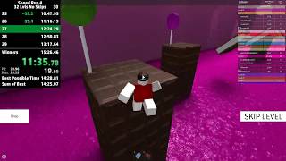 ROBLOX Speed Run 4  32 Levels No Skips in 1438440 [upl. by Htebesile]