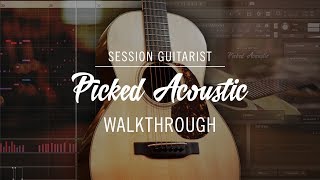 SESSION GUITARIST PICKED ACOUSTIC Walkthrough  Native Instruments [upl. by Elynad]