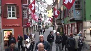 Zurich Switzerland Old Town walking tour [upl. by Barn]