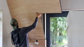 Plywood Wall  NO Nail Holes [upl. by Wilkey]