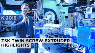 Coperion at K 2019  Processing Highlights of Coperion’s ZSK extruders [upl. by Aliuqa]